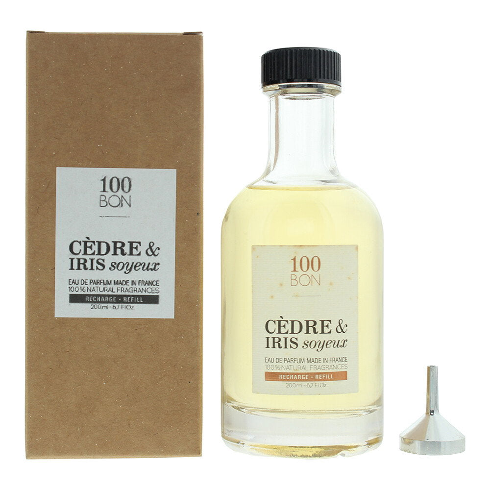 100 Bon, Cedre & Iris Soyeux, Eau De Parfum, Unisex, Refill, 200 ml