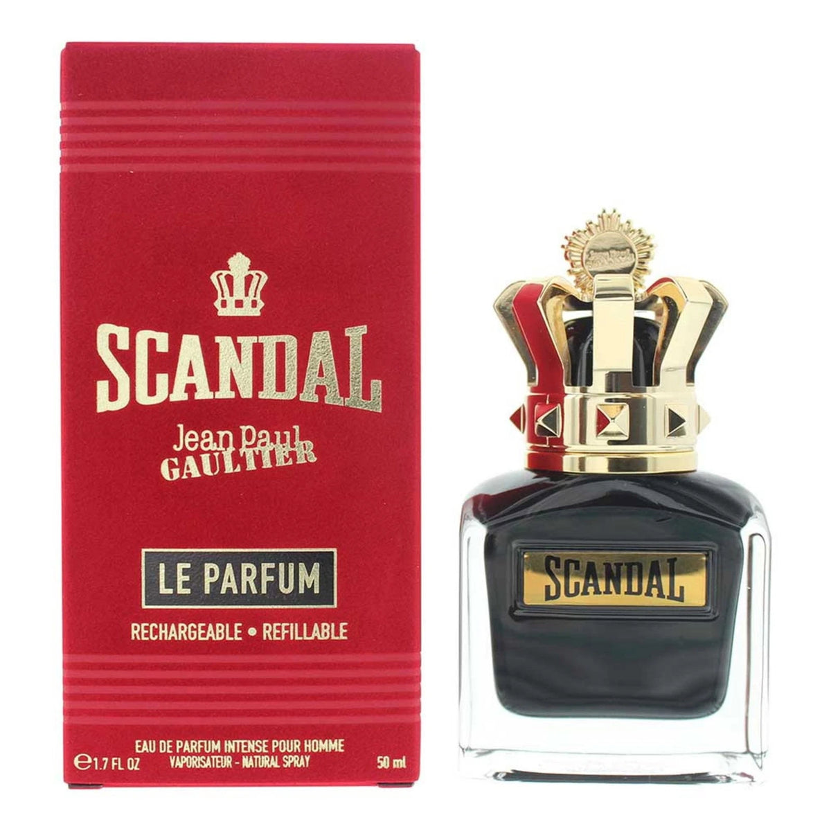 Jean Paul Gaultier, Scandal Le Parfum, Eau De Parfum, For Men, Refillable, 50 ml