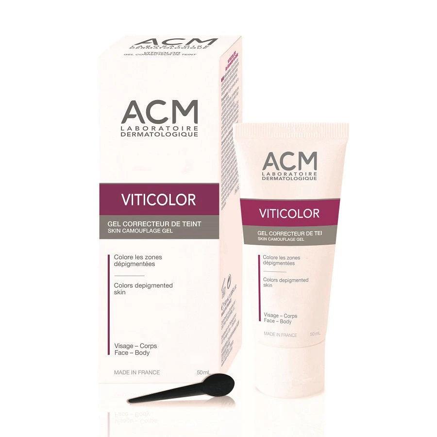 Laboratoire ACM, Viticolor, Pigment-Correcting, Local Treatment Gel, For Spots and Pigments, For Face & Body, 50 ml