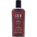 American Crew, 3-In-1 Tea Tree, Tea Tree Oil, Hair Shampoo, Conditioner & Shower Gel 3-In-1, For Moisturizing, 250 ml