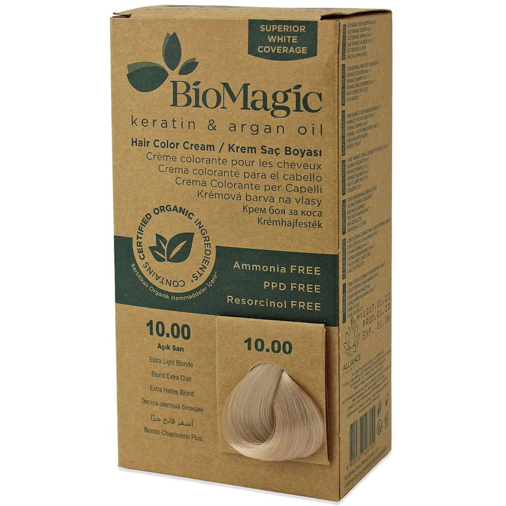 Biomagic, Biomagic, Keratin & Argan Oil, Permanent Hair Dye, 10.00 , 250 ml *Tester
