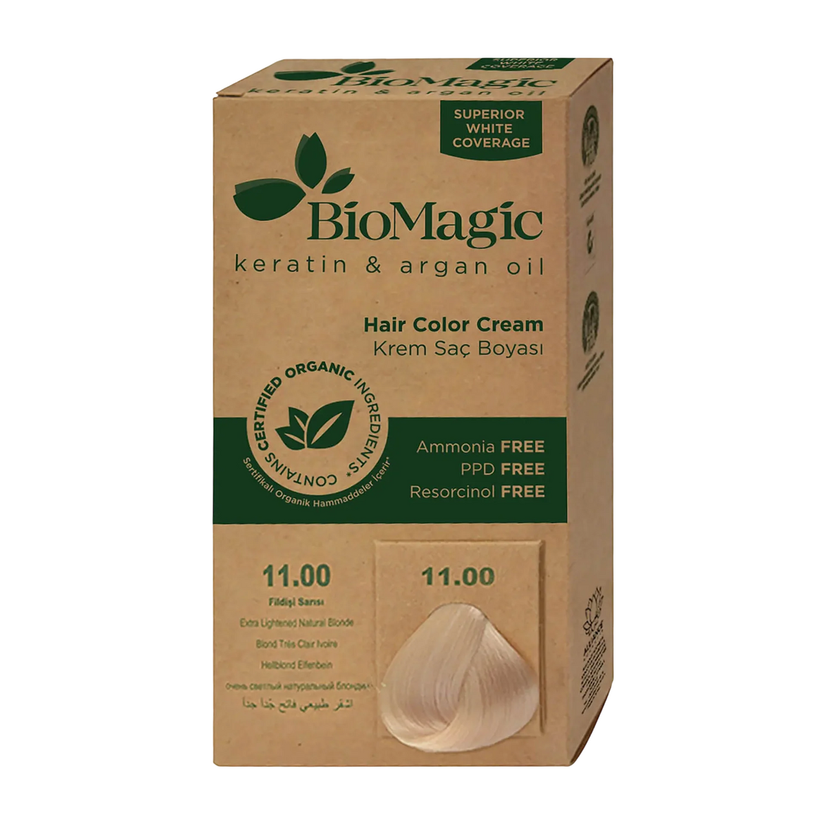 Biomagic, Biomagic, Keratin & Argan Oil, Permanent Hair Dye, 11.00 , 250 ml *Tester