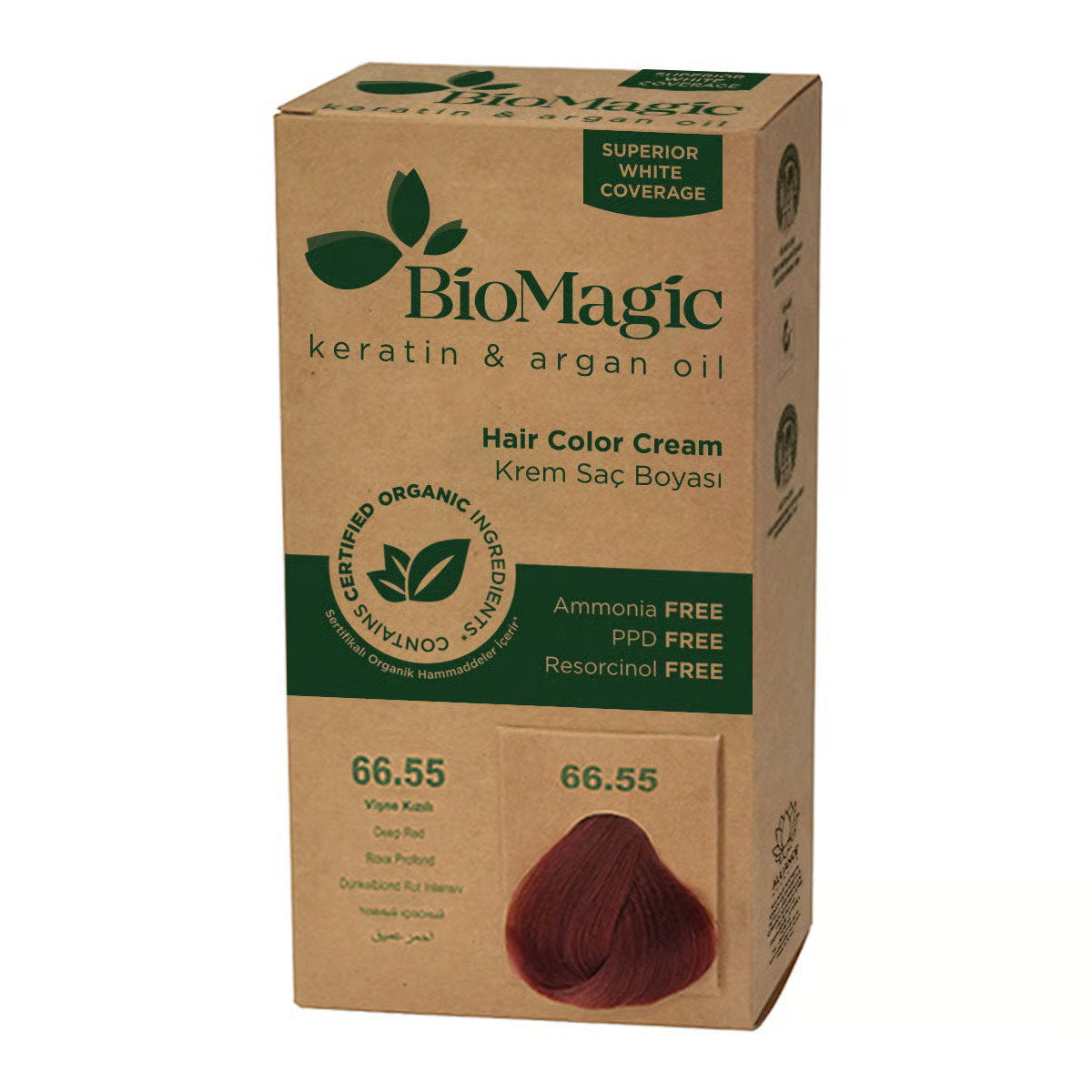 Biomagic, Biomagic, Keratin & Argan Oil, Permanent Hair Dye, 66.55 , 250 ml *Tester