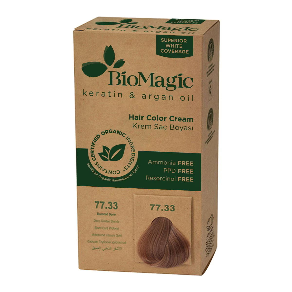 Biomagic, Biomagic, Keratin & Argan Oil, Permanent Hair Dye, 77.33 , 250 ml *Tester