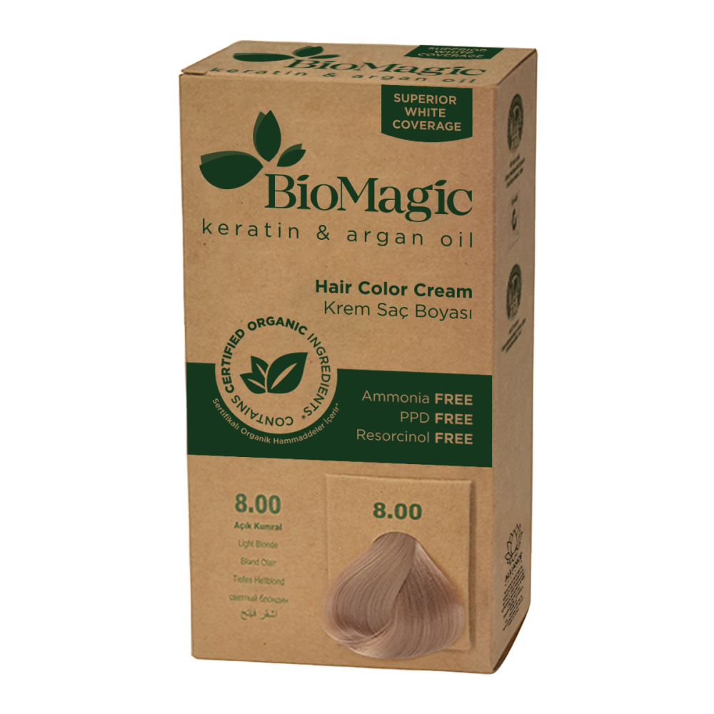 Biomagic, Biomagic, Keratin & Argan Oil, Permanent Hair Dye, 8.00 , 250 ml *Tester