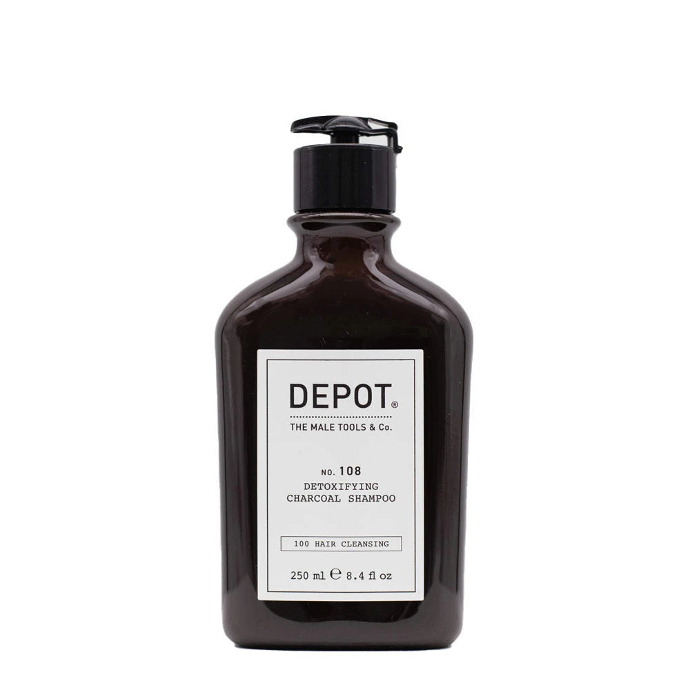Depot, 100 Hair Cleansing No. 105, Charcoal, Hair Shampoo, For Detoxing, 250 ml