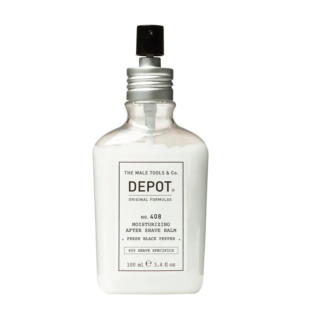 Depot, 400 Shave Specifics No. 408, Fresh Black Pepper, Moisturizing, After-Shave Balm, 100 ml