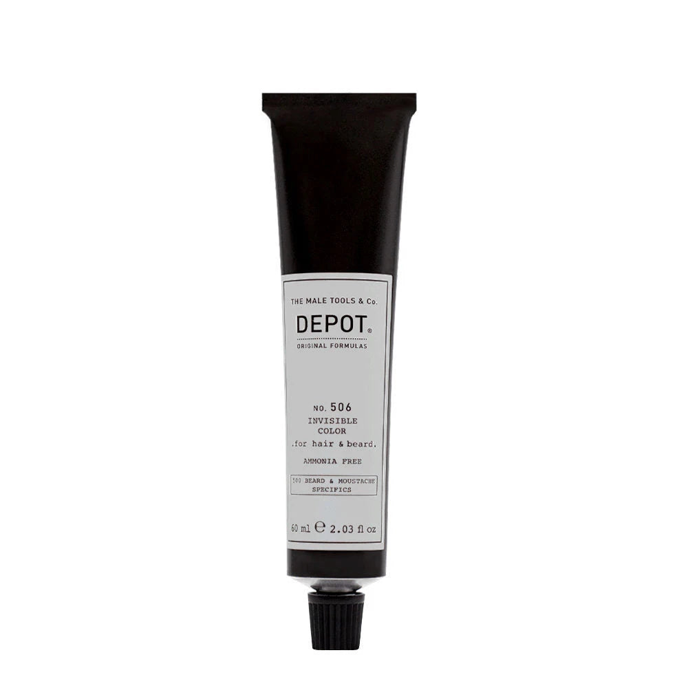 Depot, 500 Beard & Mustache Specifics No. 506 Invisible Clour, Semi-Permanent Hair Dye,  Titanium, 60 ml