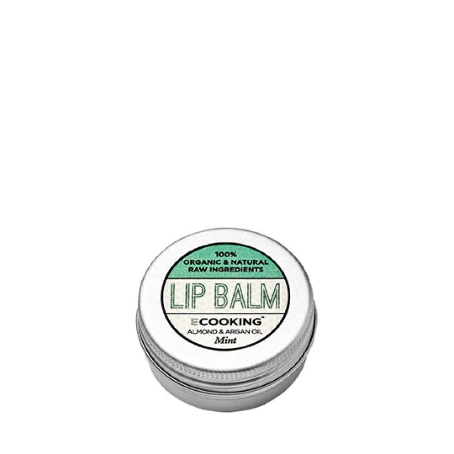 Ecooking, Ecooking, Organic Argan Oil, Hydrating, Lip Balm, Mint, 15 ml