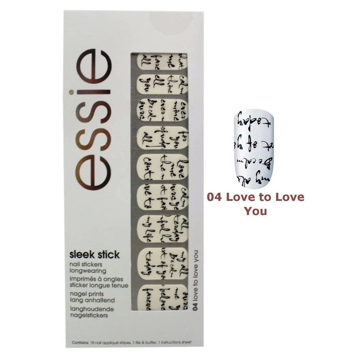 Essie, Sleek Stick, Nail Stickers, 04, Love To Love You