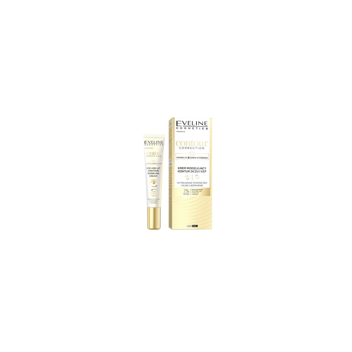 Eveline Cosmetics, Contour Correction, Firming, Day & Night, Eye Cream, 20 ml