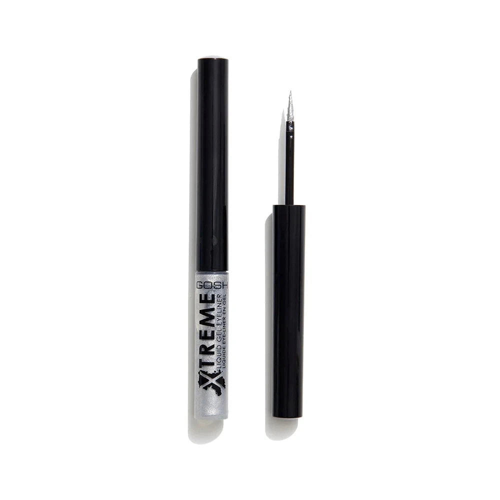 Gosh, Xtreme, Waterproof, Liquid Eyeliner, 004, Silver, 1.7 ml *Tester