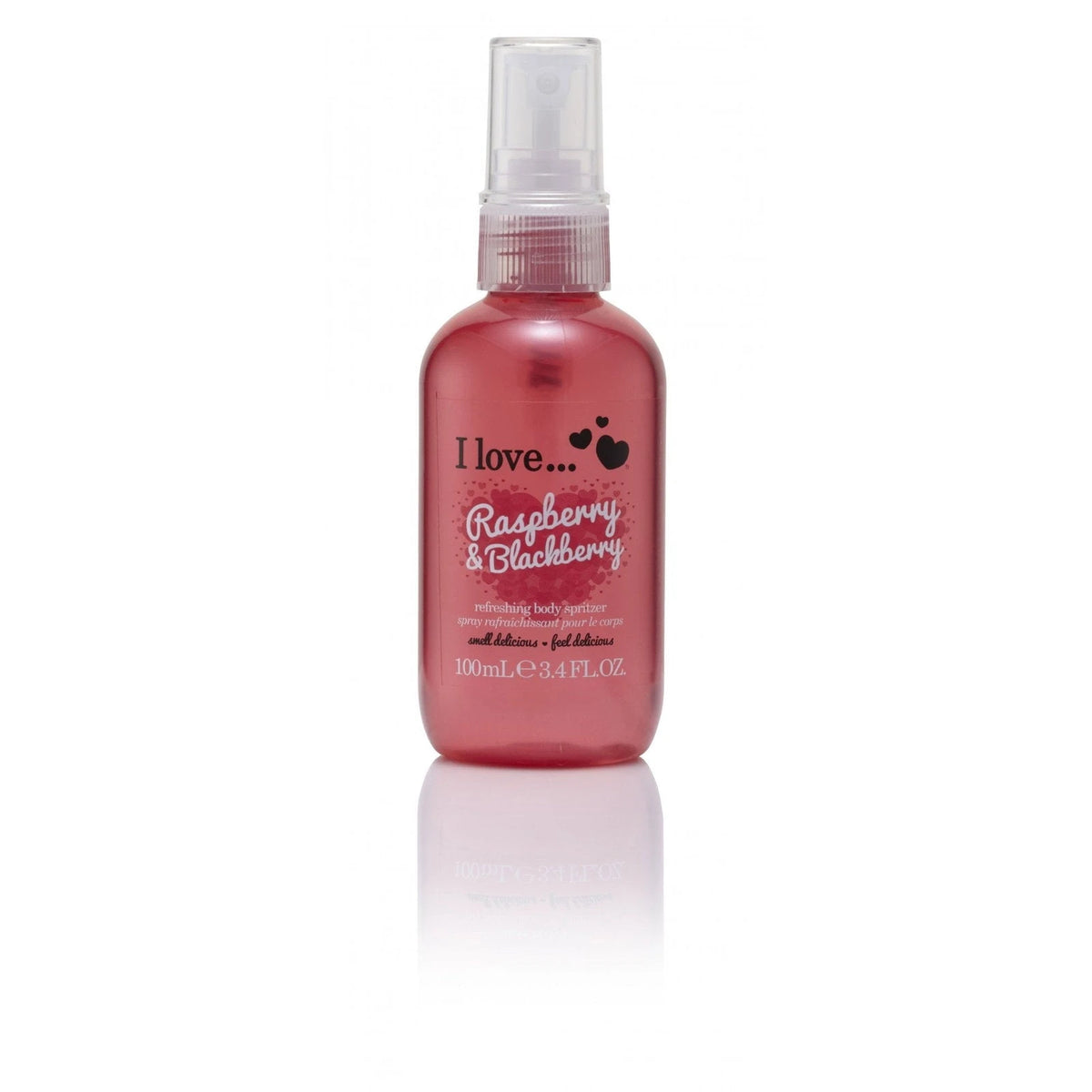 I Love, Raspberry & Blackberry, Scented Spray, For Women, 100 ml