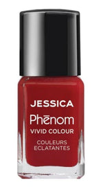 Jessica, Phenom Vivid Colour, Nail Polish, PHEN-021, Jessica Red, 14 ml