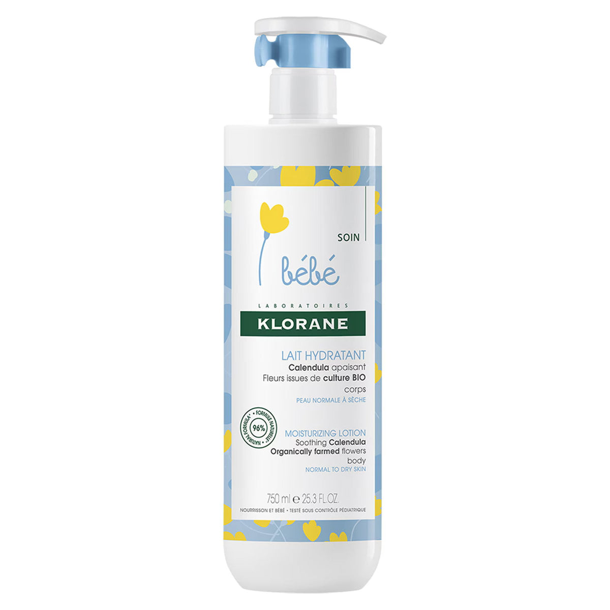 Klorane, Bebe, Calendula, Moisturising, Body Milk, 750 ml