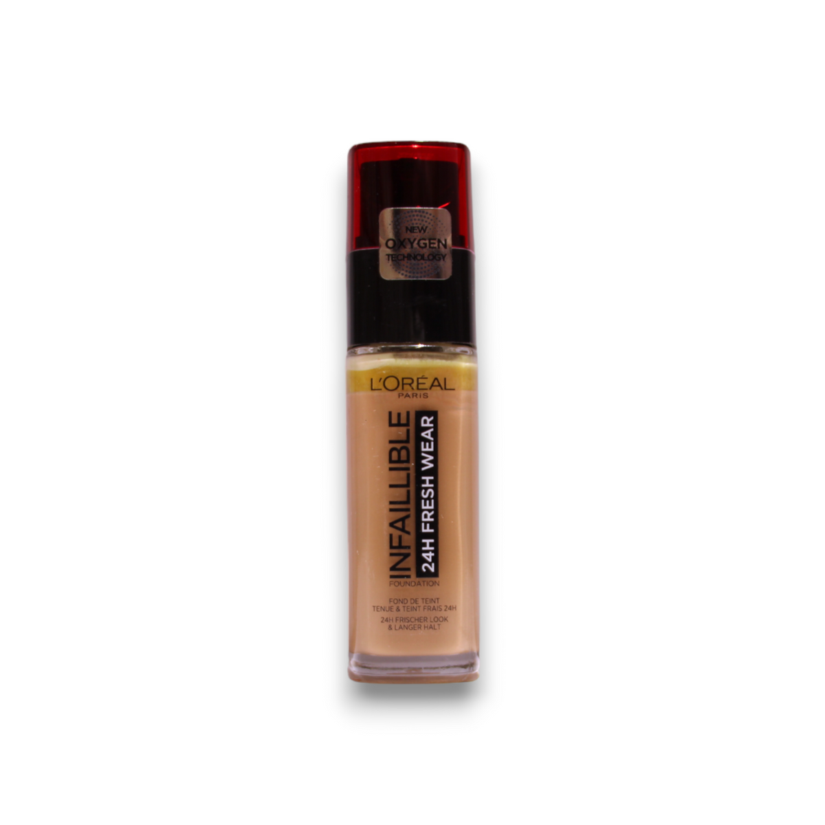 L'Oreal Paris, Infaillible 24h Fresh Wear, All-Day Wear, Liquid Foundation, 300, Amber, SPF 25, 30 ml