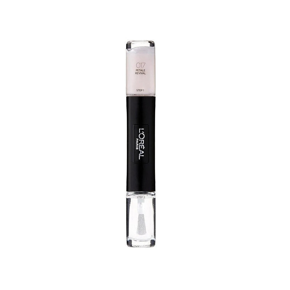 L'Oreal Paris, Infallible, Gel-Effect, Nail Polish 2-In-1, 017, Petale Revival, 2 x, 5 ml