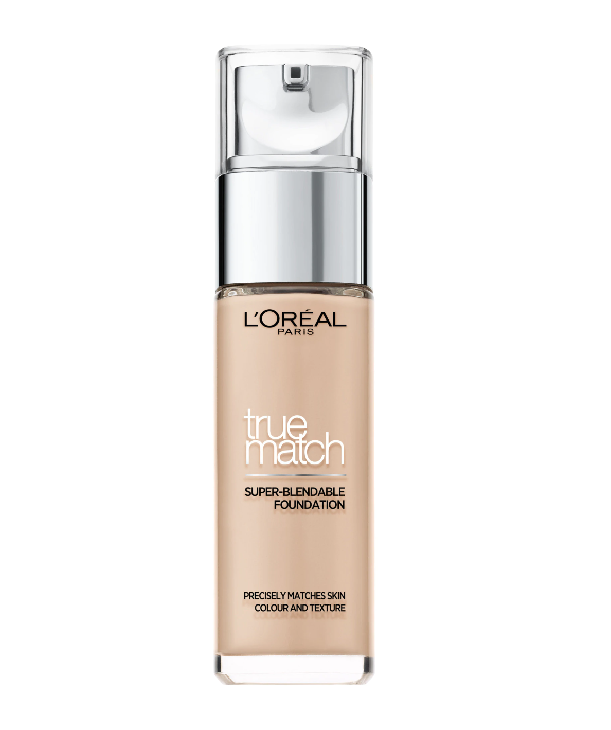 L'Oreal Paris, True Match, Natural Finish, Liquid Foundation, 1R1C, Rose Ivory, SPF 17, 30 ml