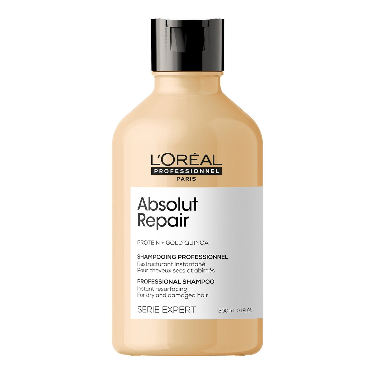 L'Oreal Professionnel, Serie Expert Absolut Repair, Protein + Gold Quinoa, Hair Shampoo, Instant Resurfacing, 300 ml