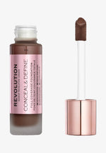 Makeup Revolution, Conceal & Define, Oil Free, Cream Foundation, F 18, 23 ml