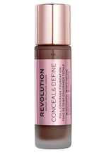 Makeup Revolution, Conceal & Define, Oil Free, Cream Foundation, F 18, 23 ml