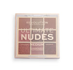 Makeup Revolution, Ultimate Nudes, Eyeshadow Palette, Medium, 8.1 g