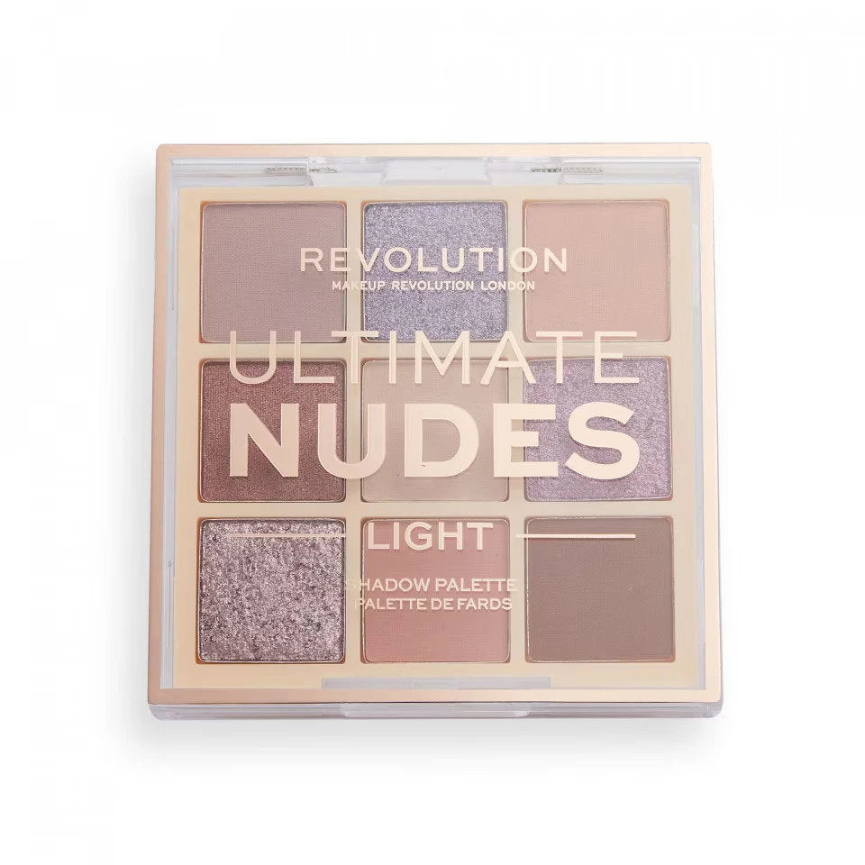 Makeup Revolution, Ultimate Nudes, Eyeshadow Palette, Light, 9 Shades, 8.1 g