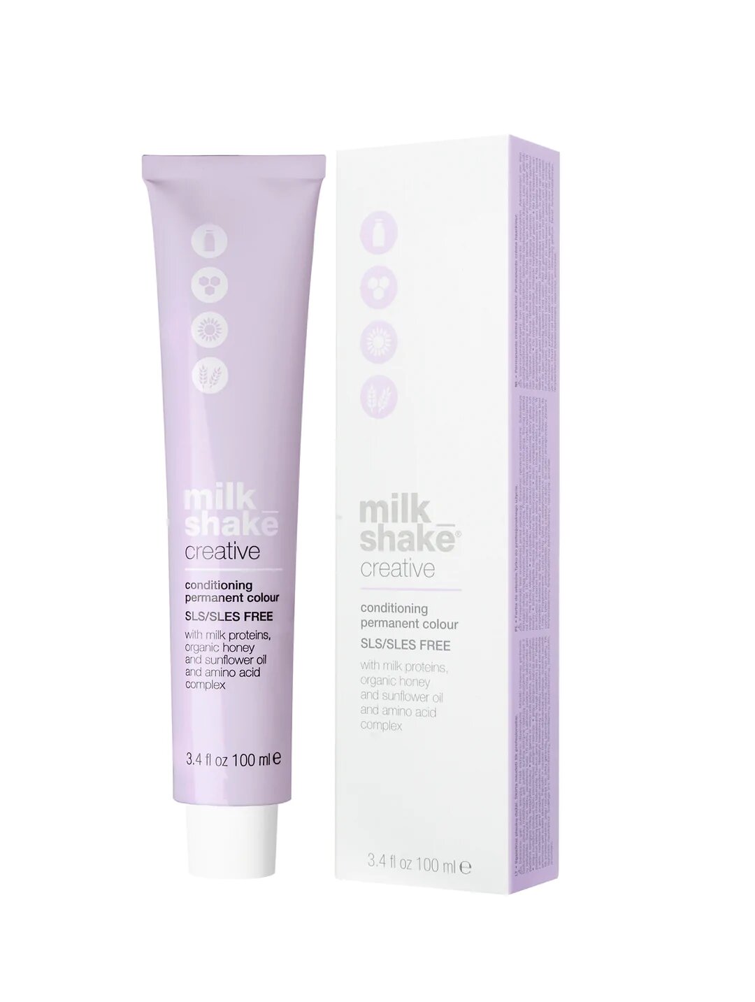 Milk Shake, Creative, SLS/SLES-Free, Permanent Hair Dye, 1.01NN Black, 100 ml
