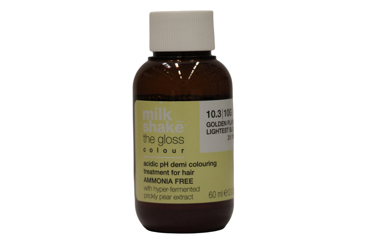 milk_shake The Gloss Colour Półtrwała farba do włosów o kwaśnym pH 10.3 Najjaśniejszy złocisto-platynowy blond 60 ml