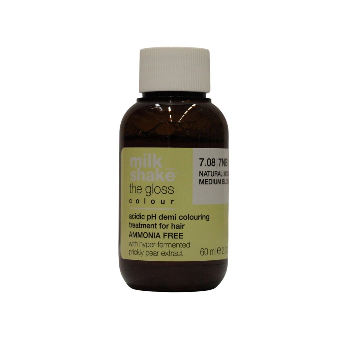 Milk Shake The Gloss Acidic pH Półtrwała farba do włosów 7.08 Natural Moka średni blond 60 ml