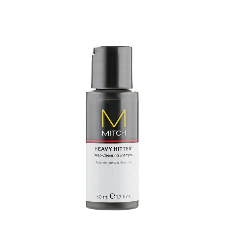 Mitch by Paul Mitchell, Hair Care Heavy Hitter, Paraben-Free, Hair Shampoo, Deep Cleansing, 50 ml