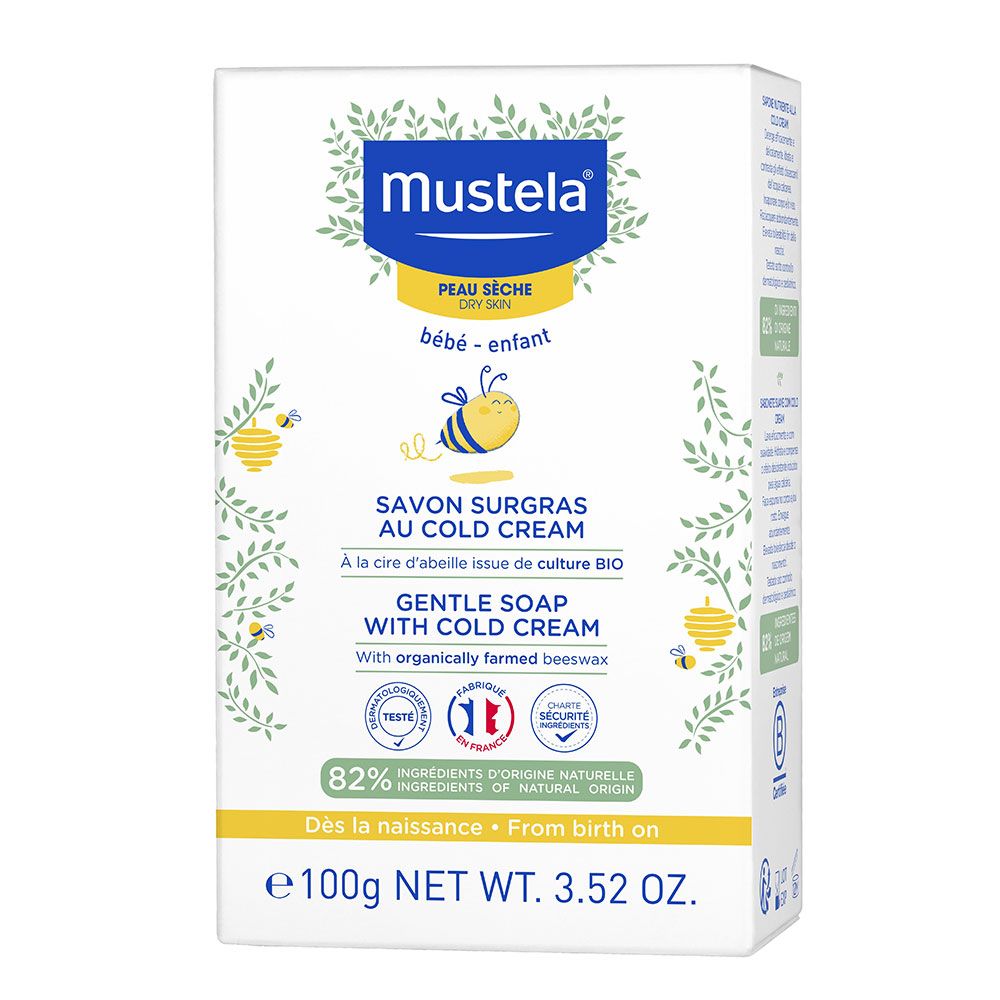 Mustela Delikatne mydło z kremem natłuszczającym - 100 g