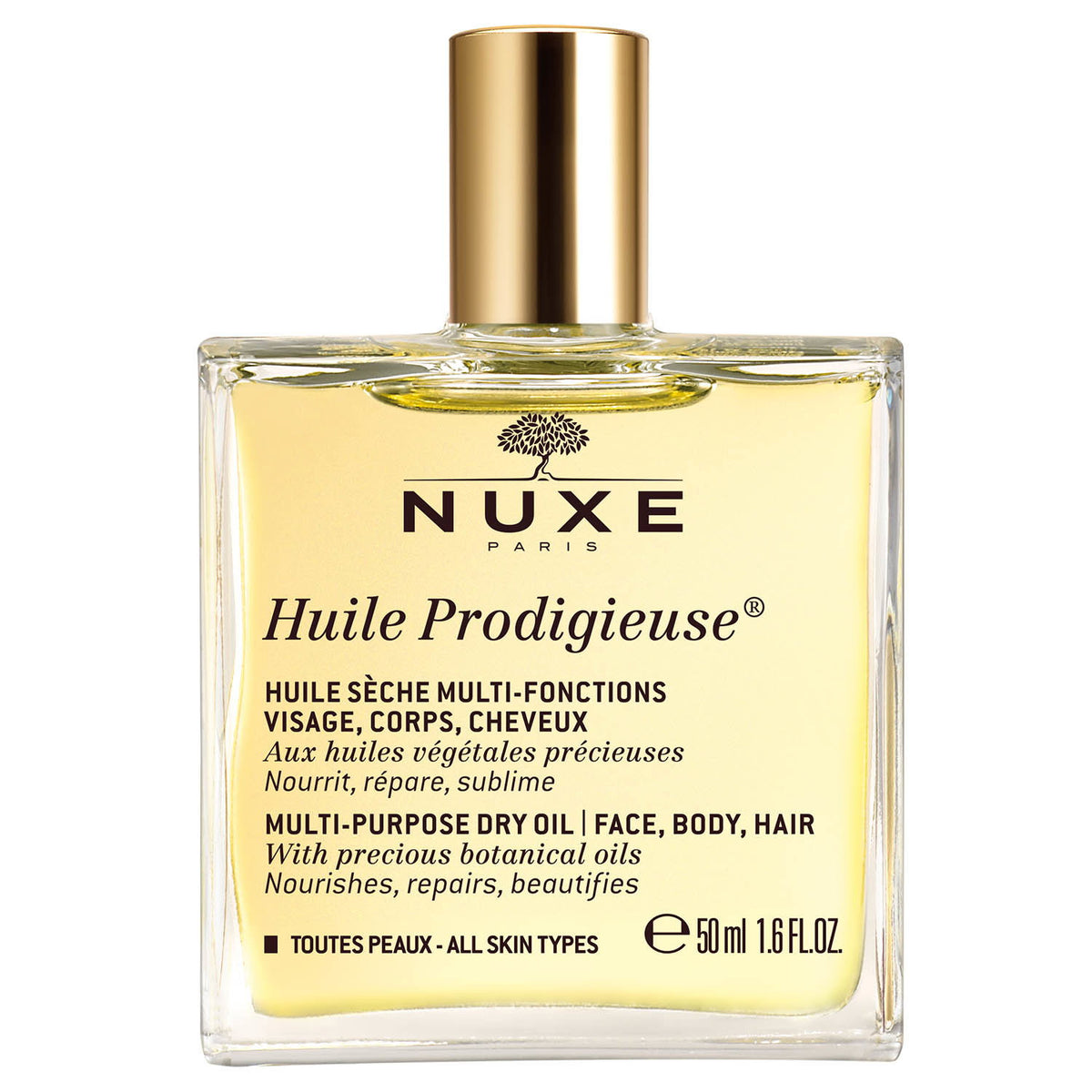 Nuxe, Huile Prodigieuse Multi-Purpose, Body Oil, For Face, Body & Hair, 50 ml