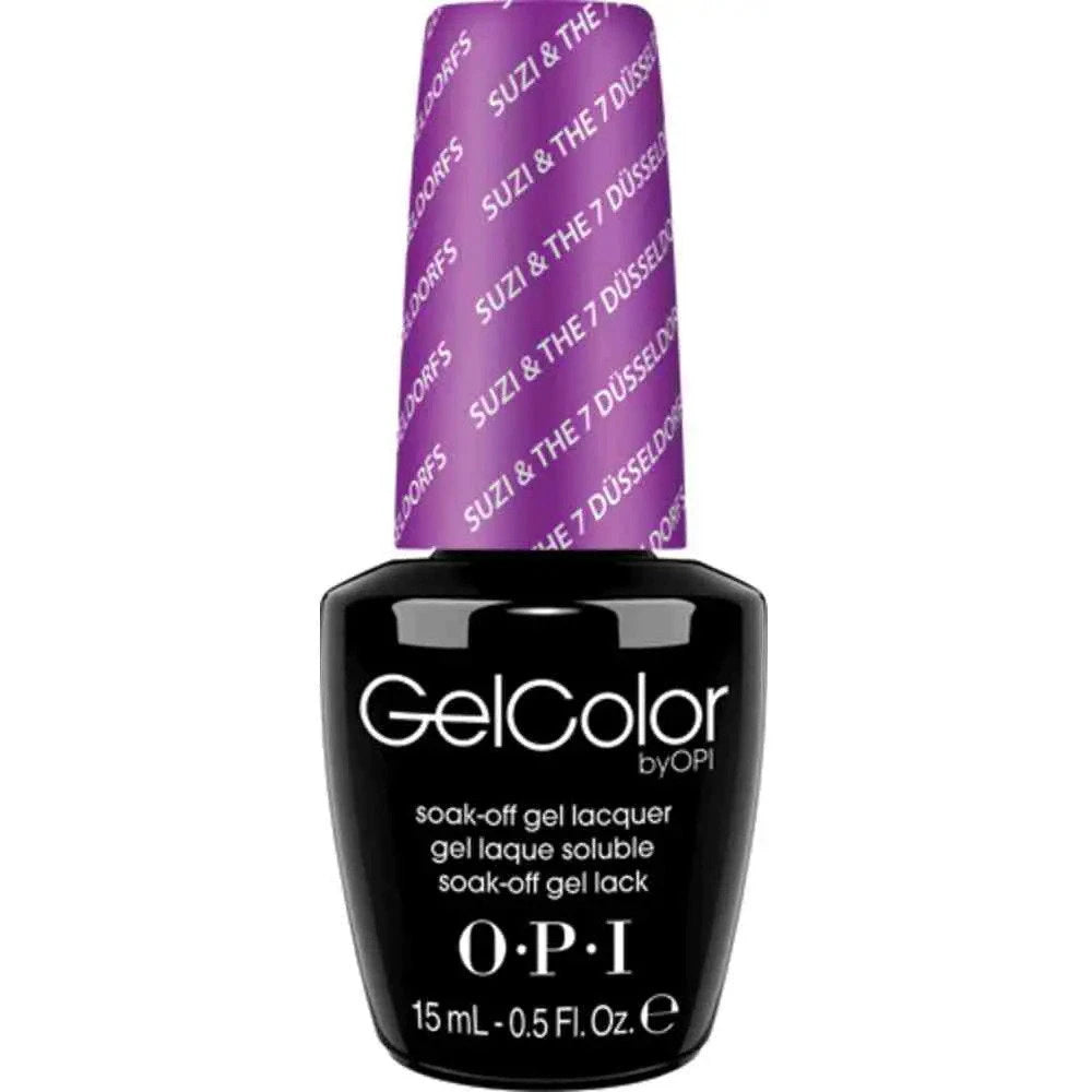 Opi, Gel Color, Top Coat, Semi-Permanent Nail Polish, Suzi & The 7 Dusseldorfs, 15 ml *Tester