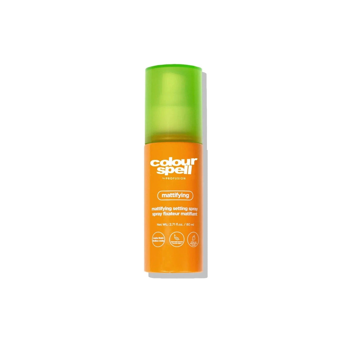 Profusion, Colour Spell, Matte, Utrwalający spray do makijażu, 80 ml