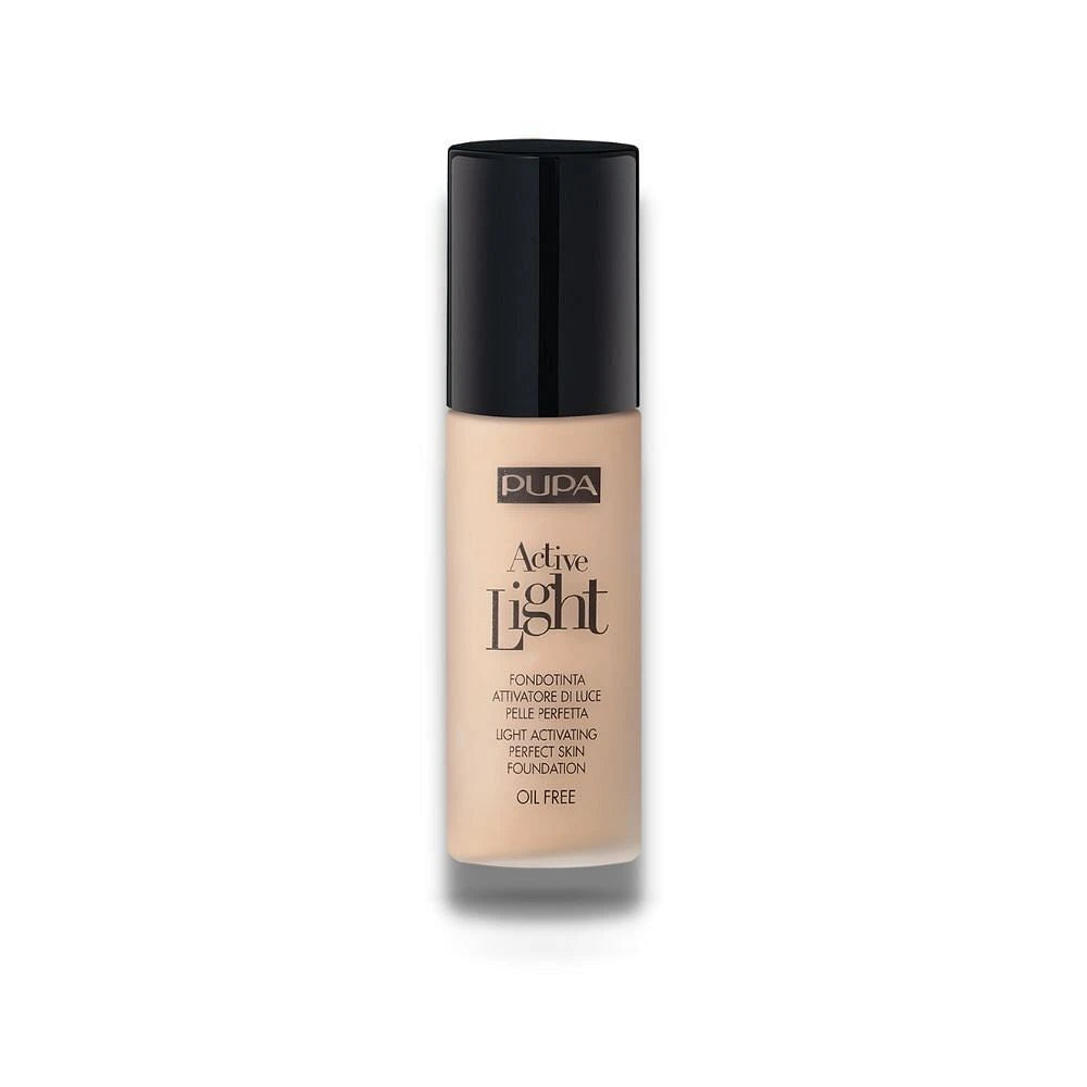 Pupa, Active-Light, Oil Free, Illuminating, Liquid Foundation, 60, Amber, 30 ml
