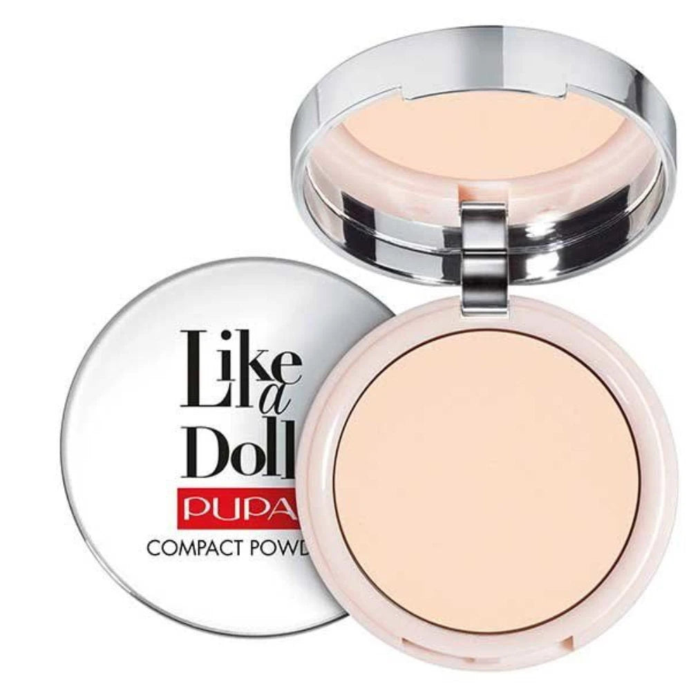 Pupa, Like A Doll, Paraben-Free, Transparent, Compact Powder, 01, Light Beige, 9 g *Tester