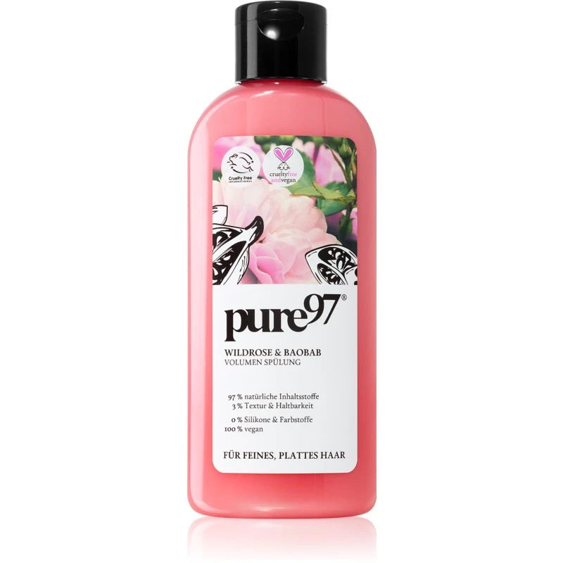 Pure97, Rose & Baobab, Hair Conditioner, For Volume, 200 ml