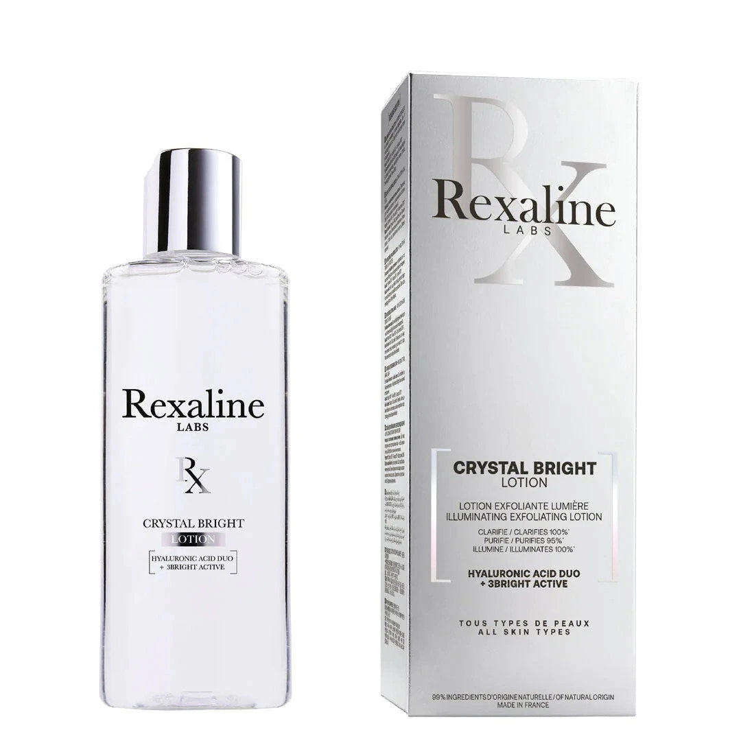 Rexaline, Crystal Bright, Hyaluronic Acid + 3 Bright Active, Illuminating, Exfoliating Lotion, 150 ml