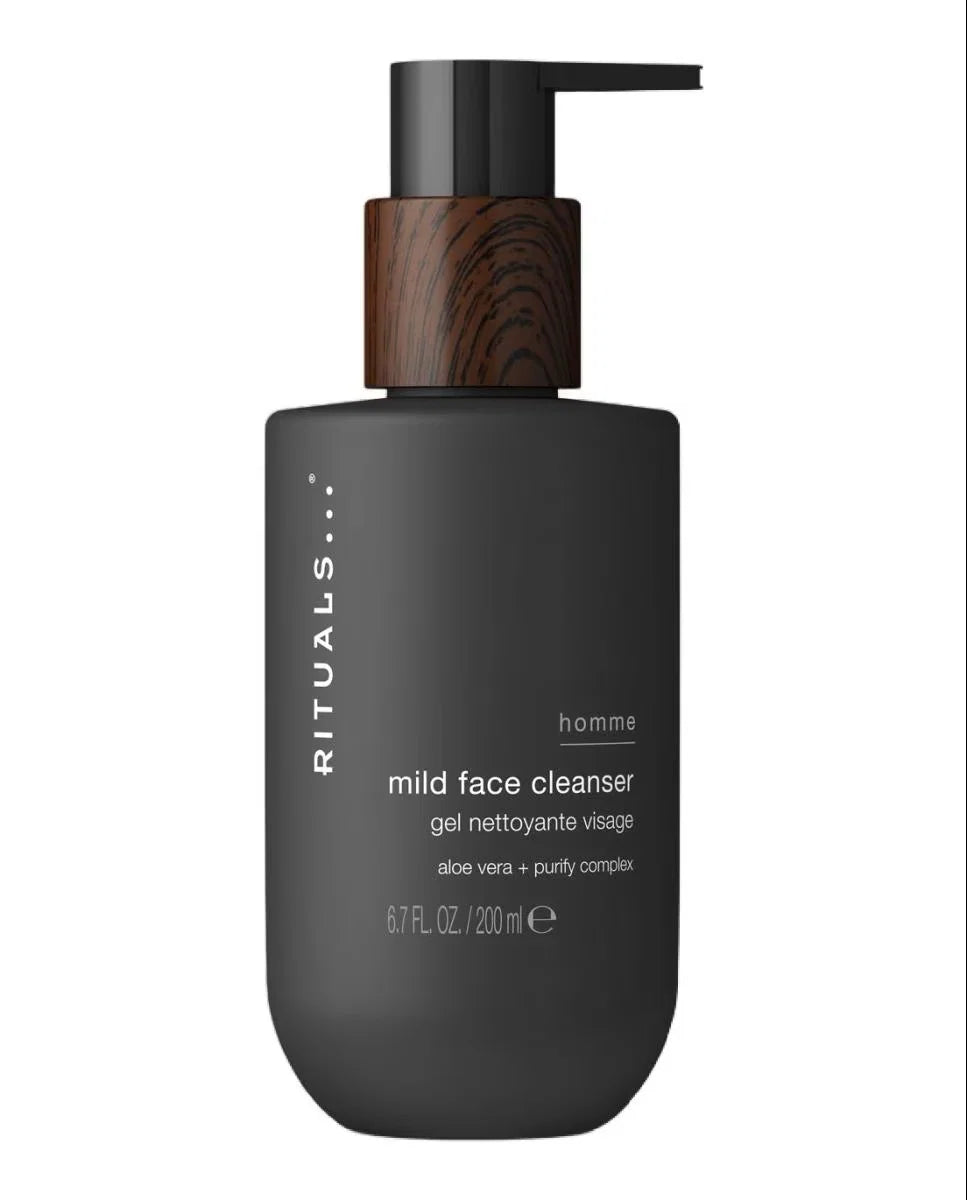 Rituals Homme Łagodny preparat do mycia twarzy z aloesem + kompleks oczyszczający 200 ml