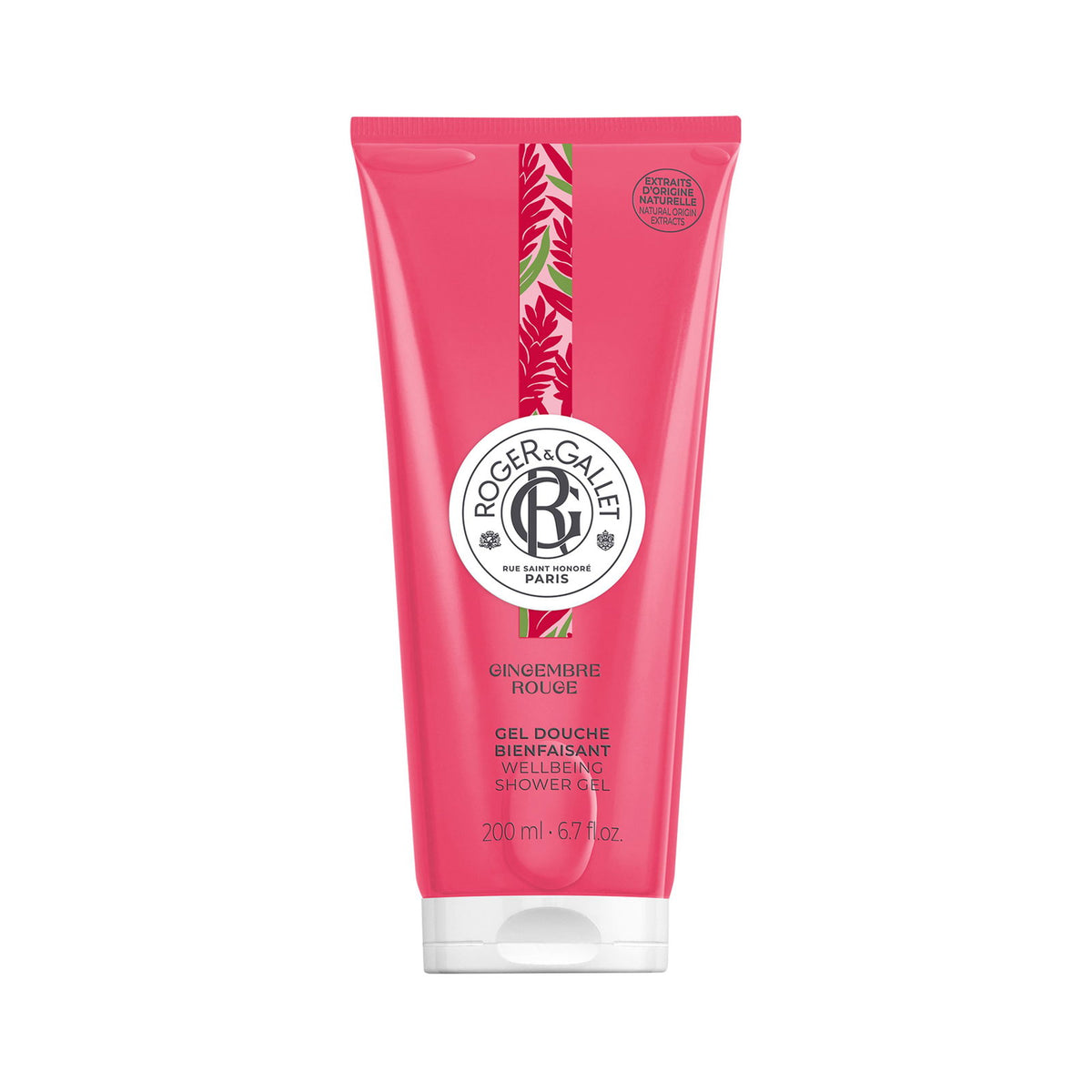 Roger & Gallet Gingembre Rouge Żel pod prysznic zapewniający dobre samopoczucie 200 ml