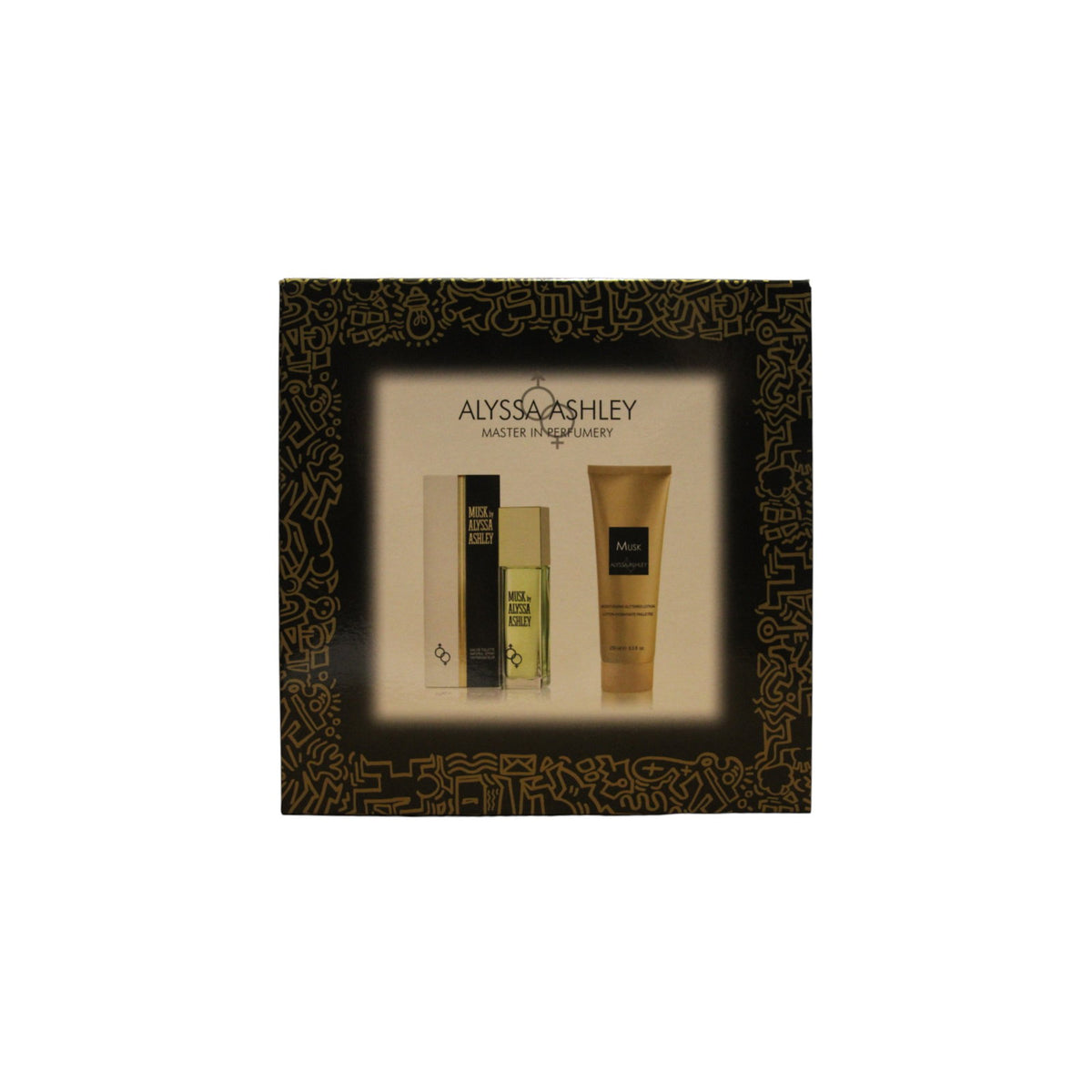 Alyssa Ashley Musk Woda toaletowa 100 ml + Rozświetlający balsam do ciała 250 ml Zestaw