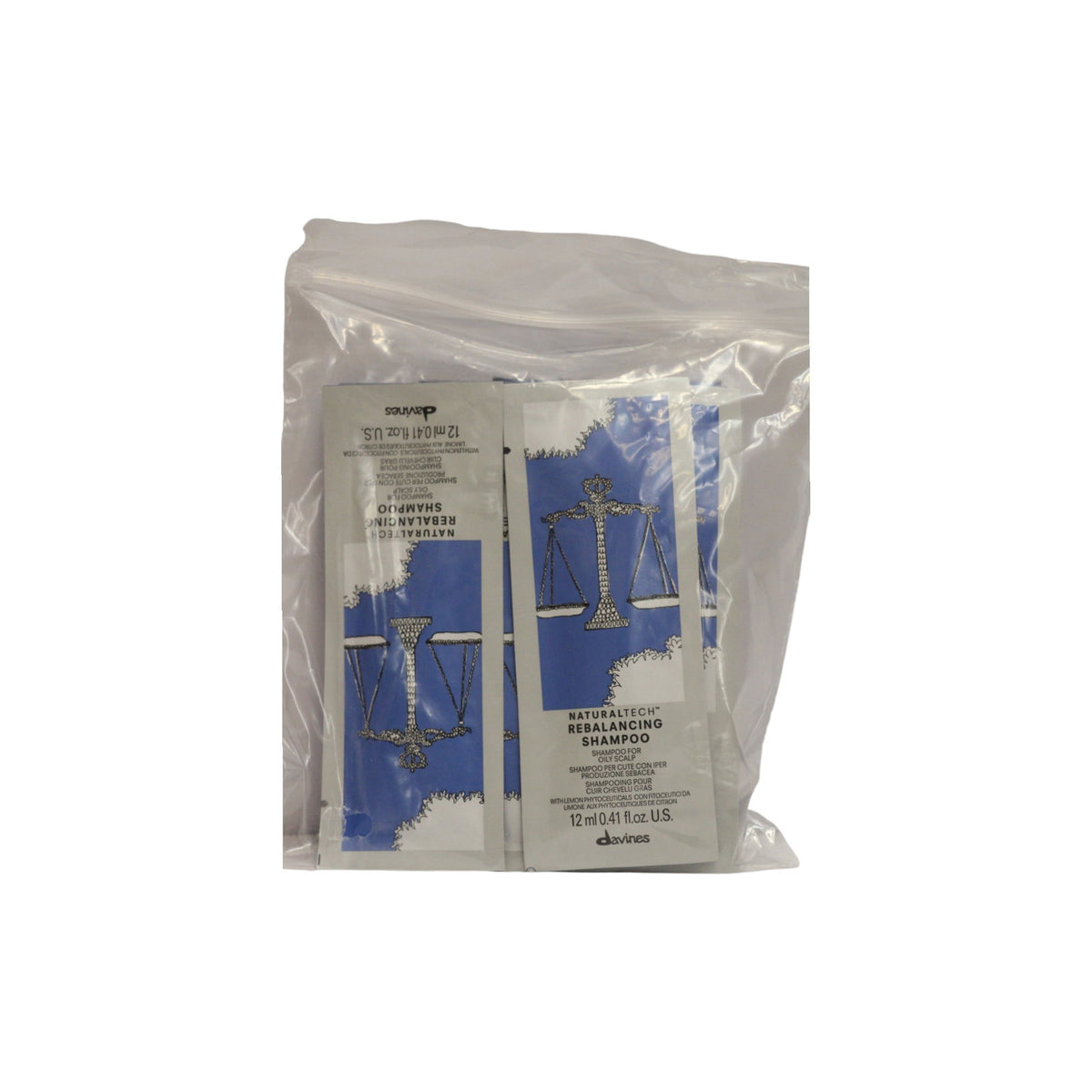 Davines NaturalTech Rebalancing Szampon w saszetkach - 12 szt.