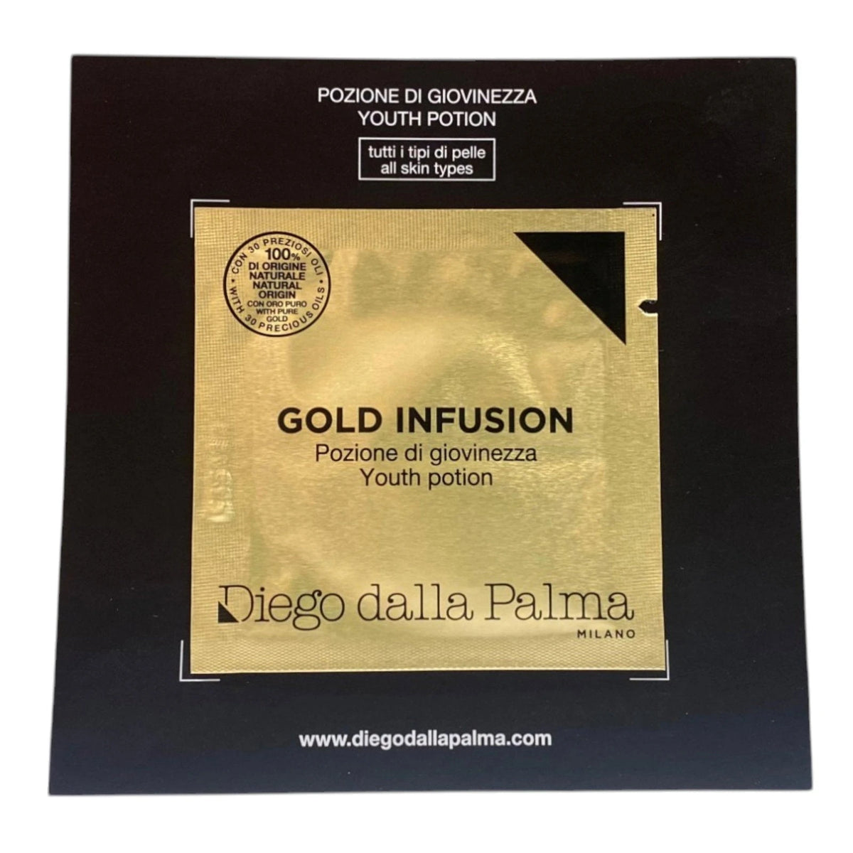Set, Diego Dalla Palma, Gold Infusion, Tahitian Vanilla Oil, Brightening & Nourishing, Day & Night, Serum, For Face, 8 pcs, 2 ml *Sample