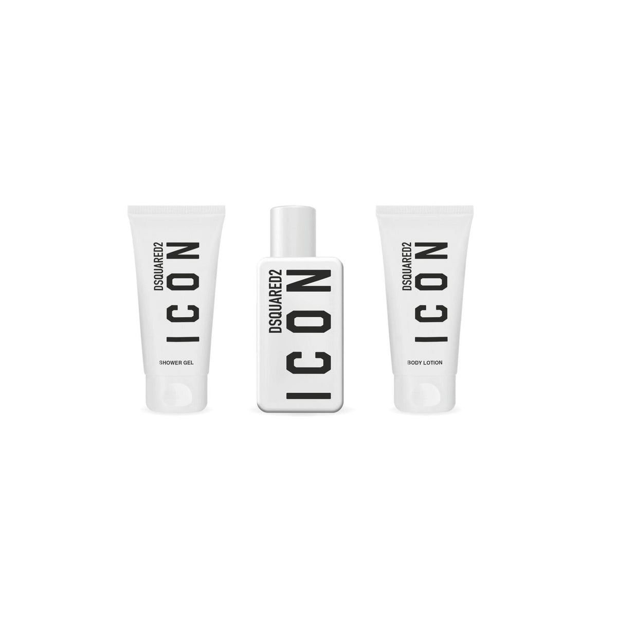 Set Dsquared 2: Icon, Eau De Parfum, For Women, 50 ml + Icon, Shower Gel, All Skin Types, 50 ml + Icon, Moisturizing, Body Lotion, 50 ml