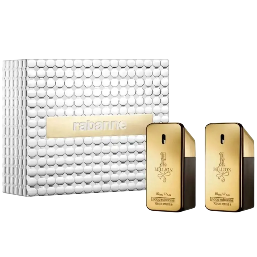 Set Duo, Paco Rabanne, 1 Million, Eau De Toilette, For Men, 2 pcs, 50 ml