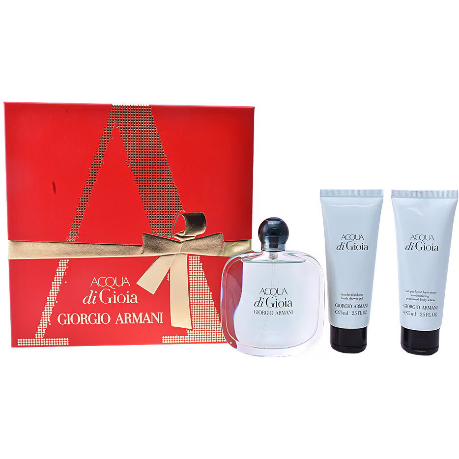 Set Giorgio Armani: Acqua di Gioia, Eau De Parfum, For Women, 100 ml + Acqua di Gioia, Body Lotion, Body, 75 ml + Acqua di Gioia, Shower Gel, All Skin Types, 75 ml