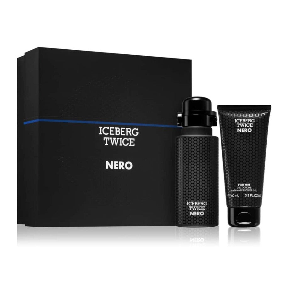 Set Iceberg: Twice Nero, Eau De Toilette, For Men, 125 ml + Twice Nero, Shower Gel, All Over The Body, 100 ml