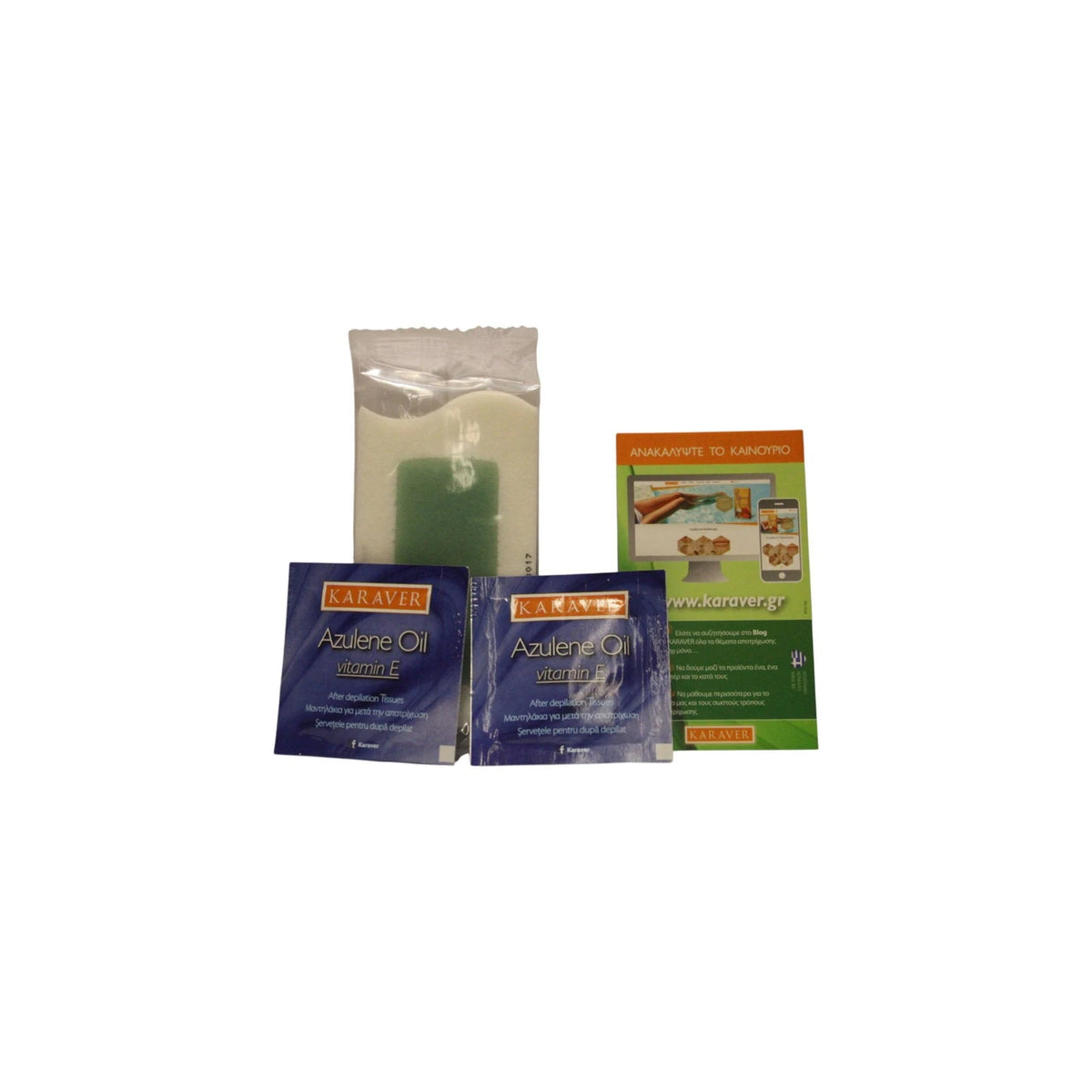 Karaver aksamitne plastry z woskiem do depilacji Aloe Vera 16 szt. Tester