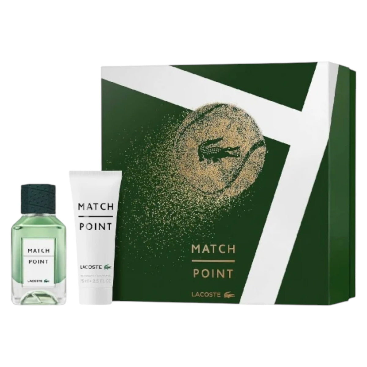 Set Lacoste: Match Point, Eau De Toilette, For Men, 50 ml + Match Point, Shower Gel, All Skin Types, 75 ml